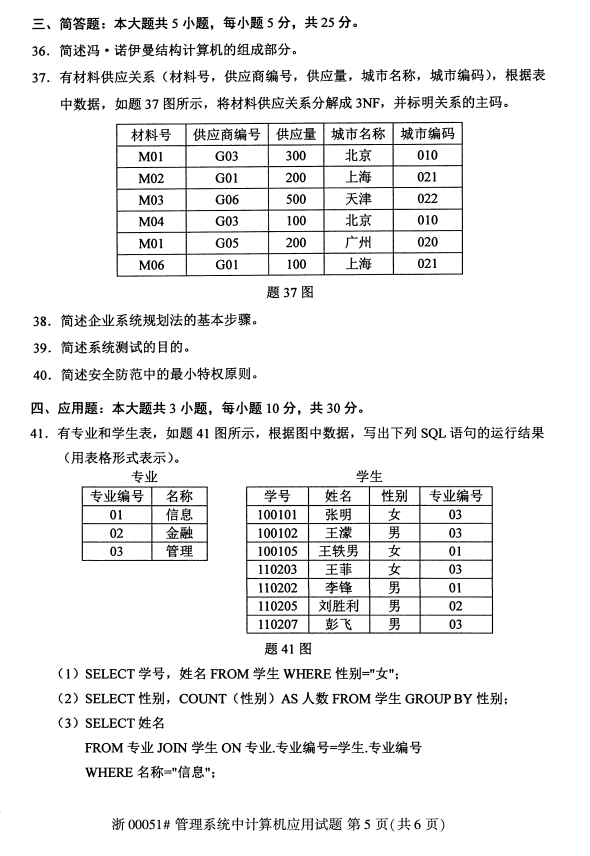 廣西自考計(jì)算機(jī)運(yùn)用真題